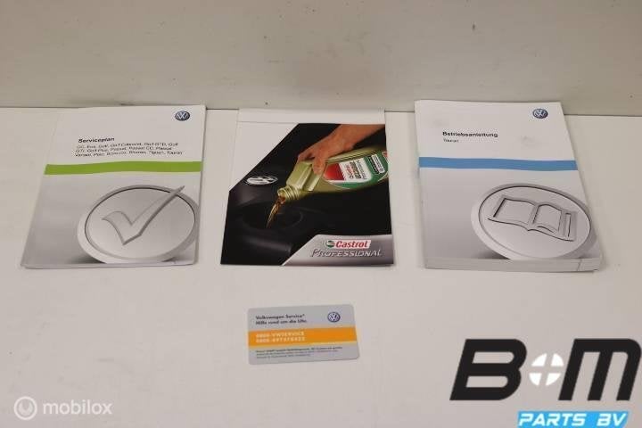 Handleiding en serviceplan duits Volkswagen Touran 1T ., Gebruikt