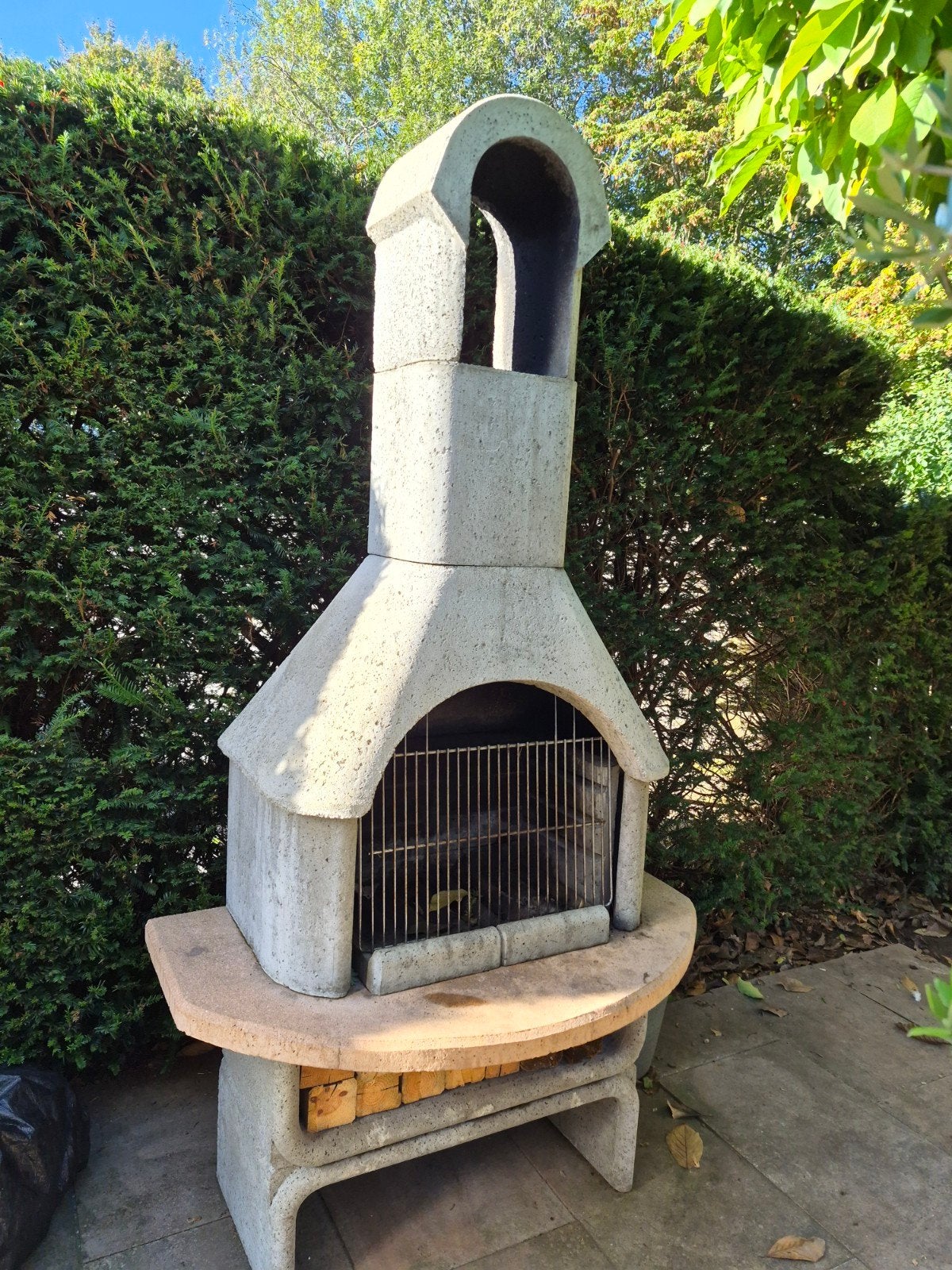 betonnen bbq, Ophalen, Gebruikt