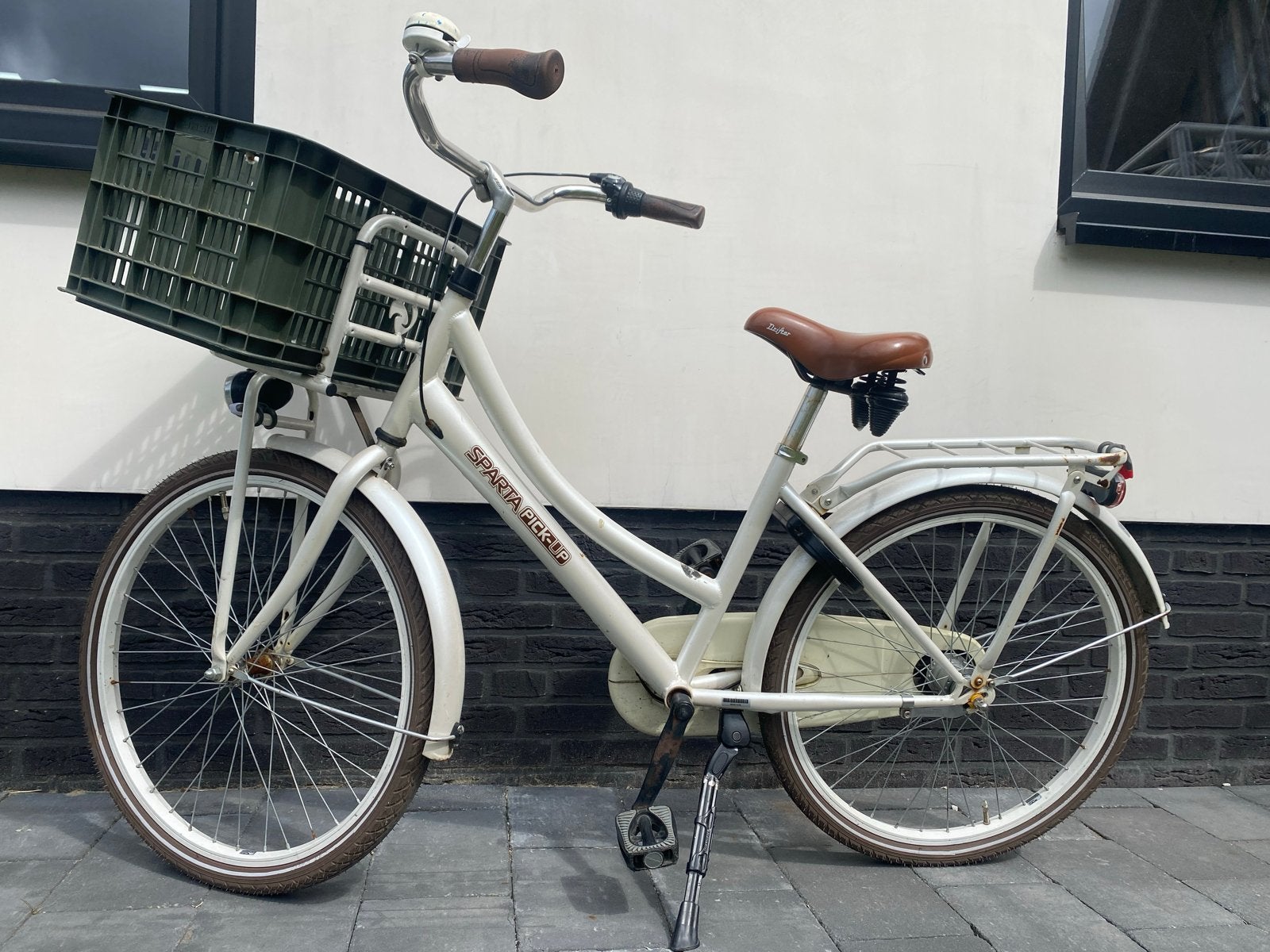 Witte Sparta meisjesfiets 24 inch - Nieuwe banden, Ophalen, Gebruikt, 24 inch