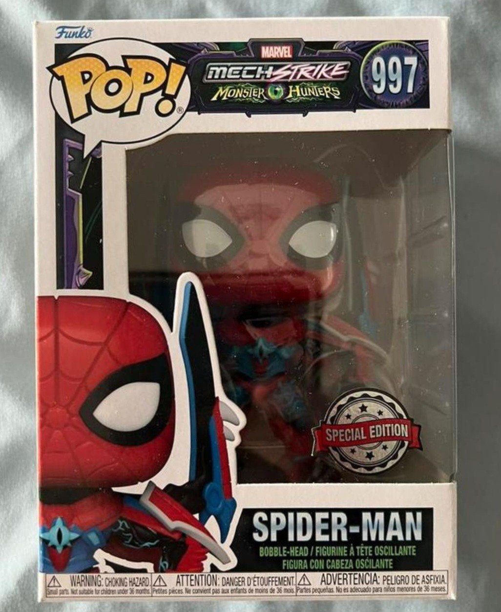 Funko Pop! Marvel Mech Strike Monster Hunters Spider-Man, Verzamelen, Poppetjes en Figuurtjes, Nieuw, Ophalen of Verzenden