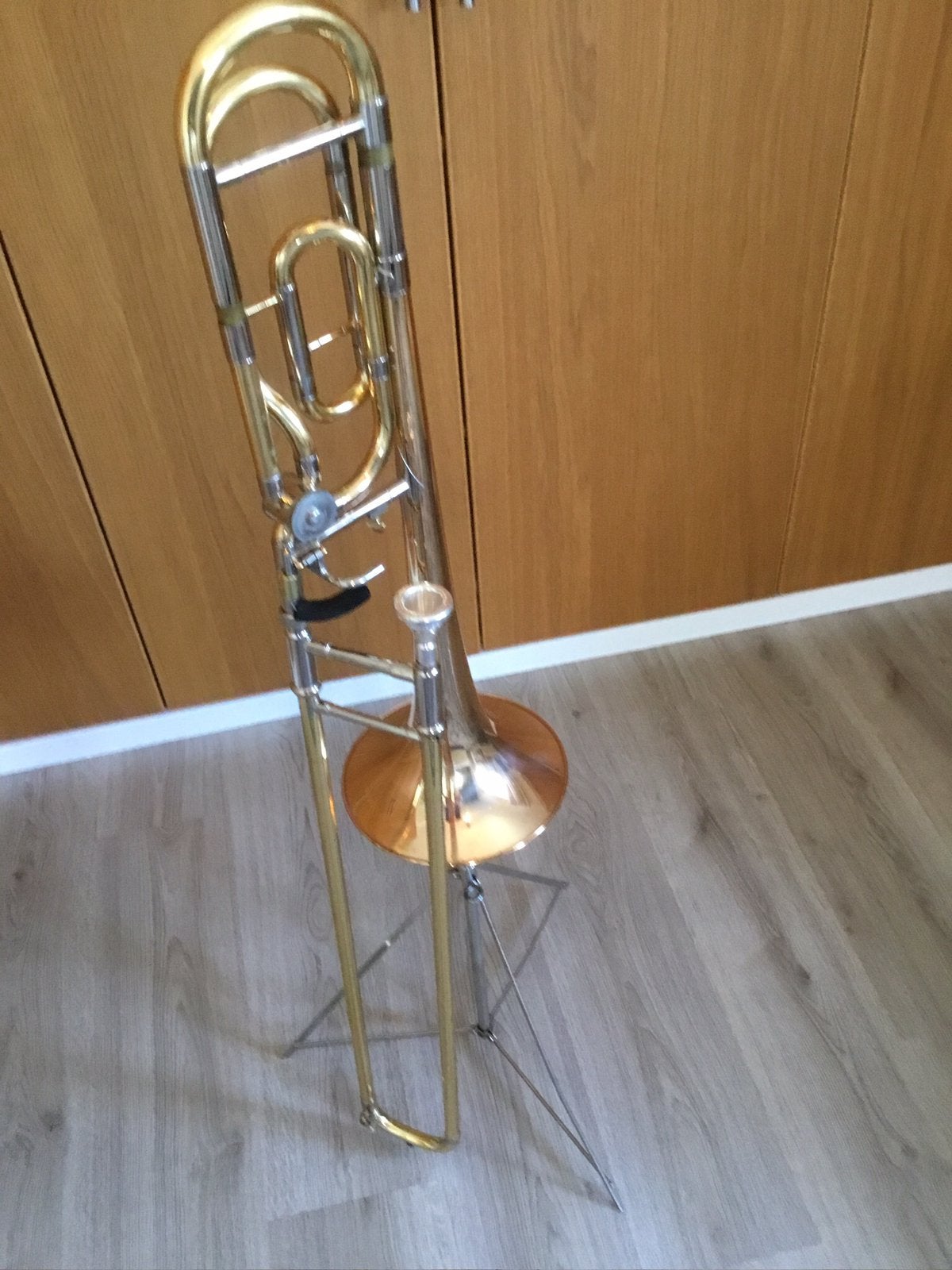 Yamaha trombone 4b met kwarts entiel, Ophalen, Zo goed als nieuw, Es-tuba