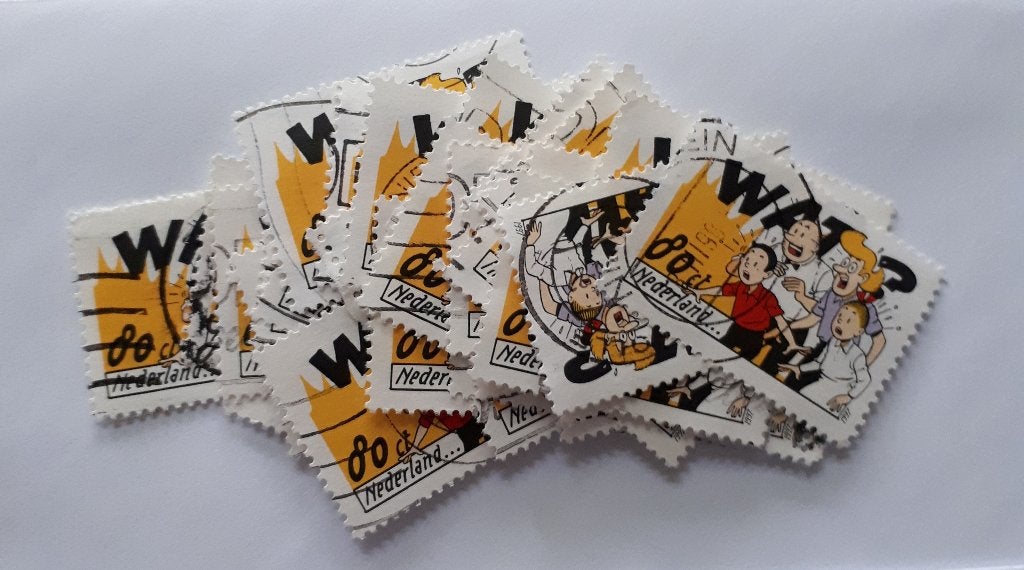 0858) Ned 1714 strippostzegels 2000 ca 40x, Postzegels en Munten, Ophalen of Verzenden