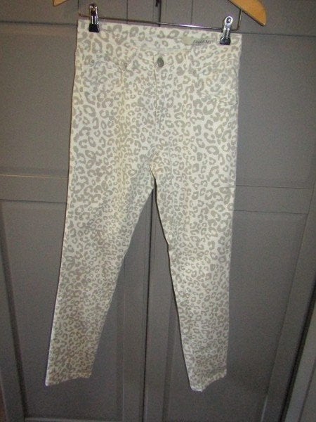 G1042 Para Mi mt 38 jeans grijs animal print Ivy high waist, Maat 38/40 (M), Para Mi, Verzenden, Zo goed als nieuw
