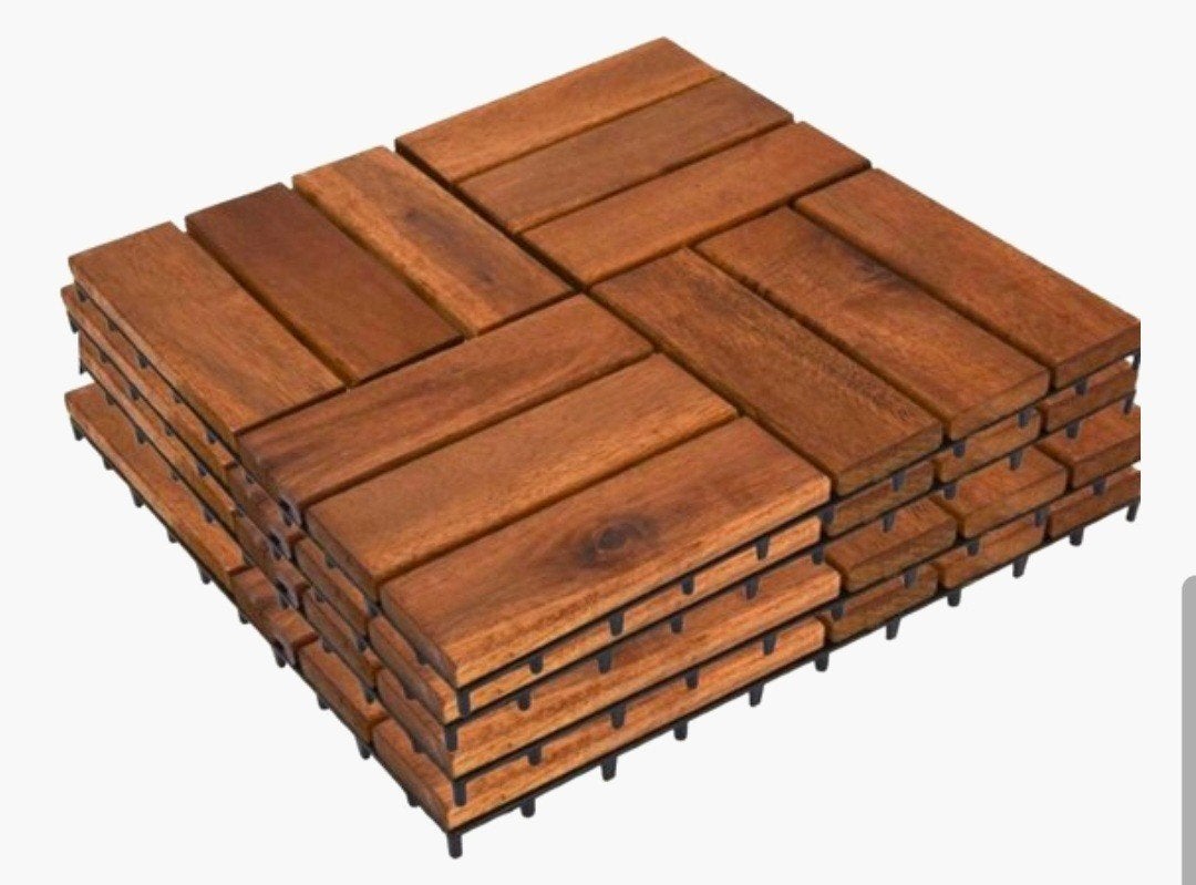 gezocht 70  houten terrastegels, Tuin en Terras, Ophalen, Zo goed als nieuw, Hout