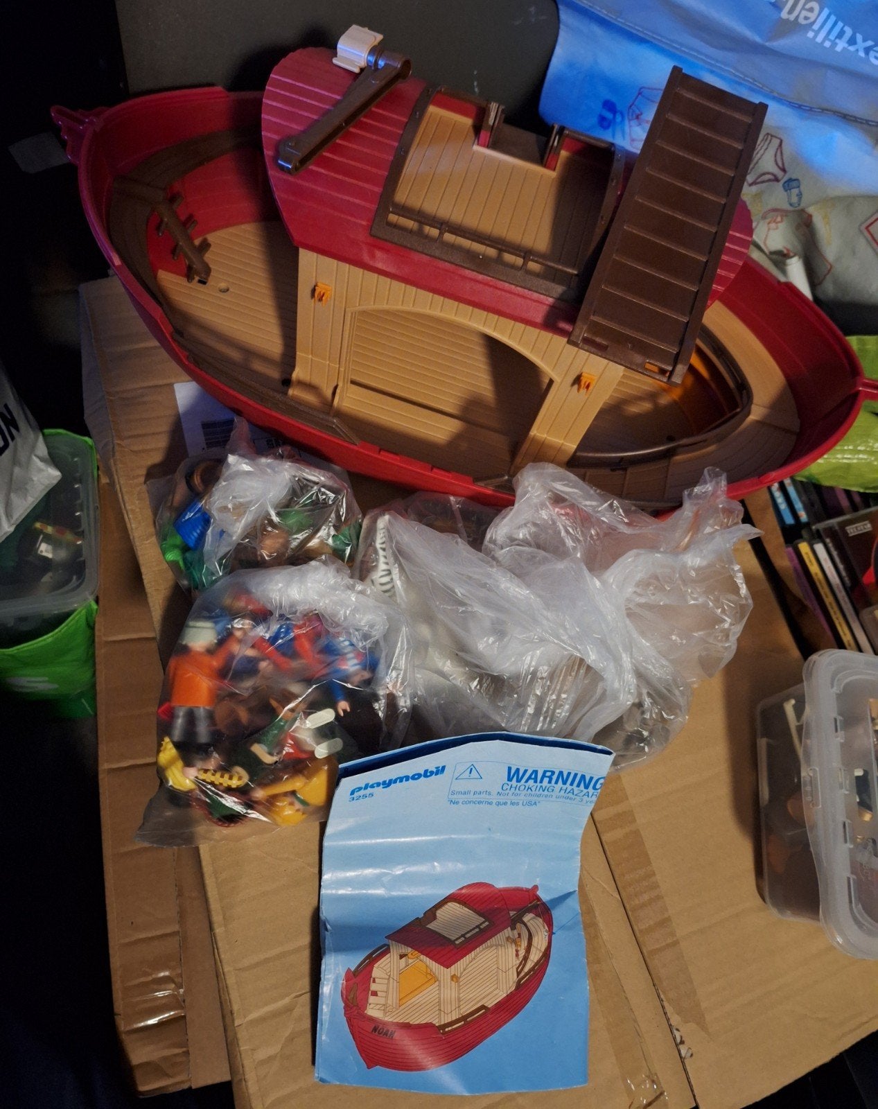 Playmobil. Noah De Ark. Compleet. Vintage., Ophalen of Verzenden, Zo goed als nieuw, Complete set, Boot/Schip