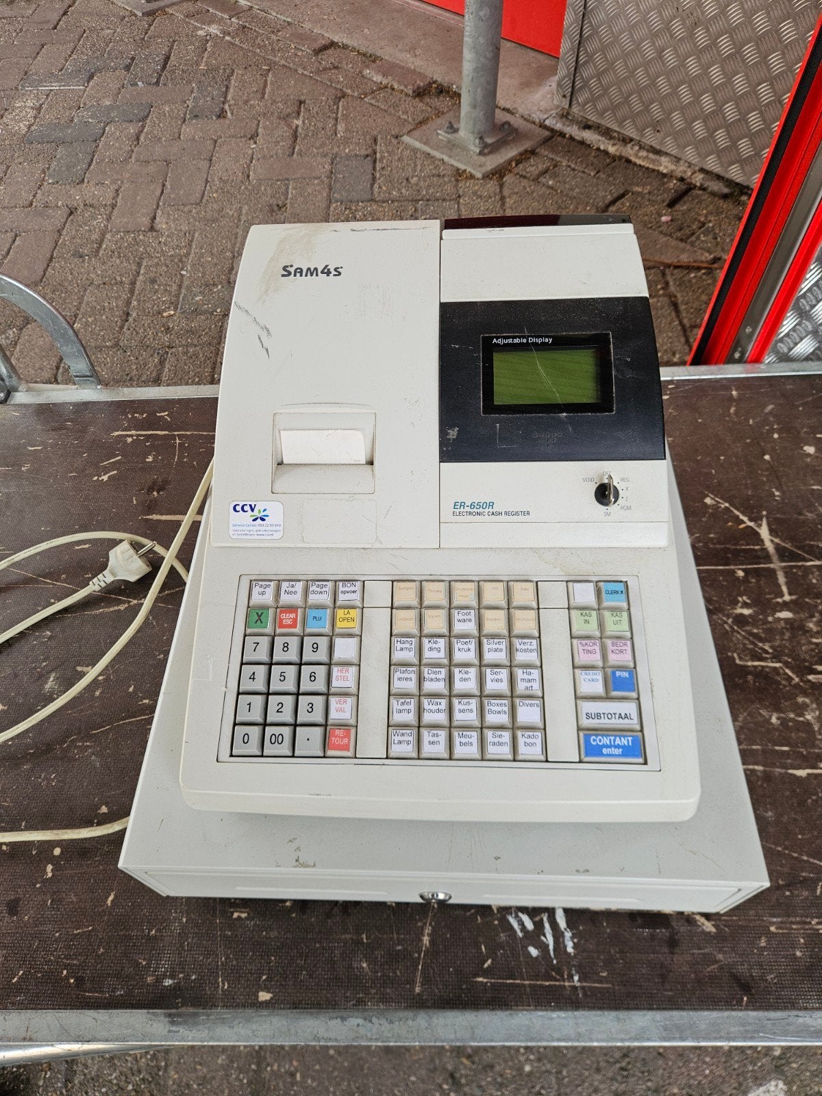 Sam4s ER-650R Kassa - Elektronische Kassaregister, Ophalen