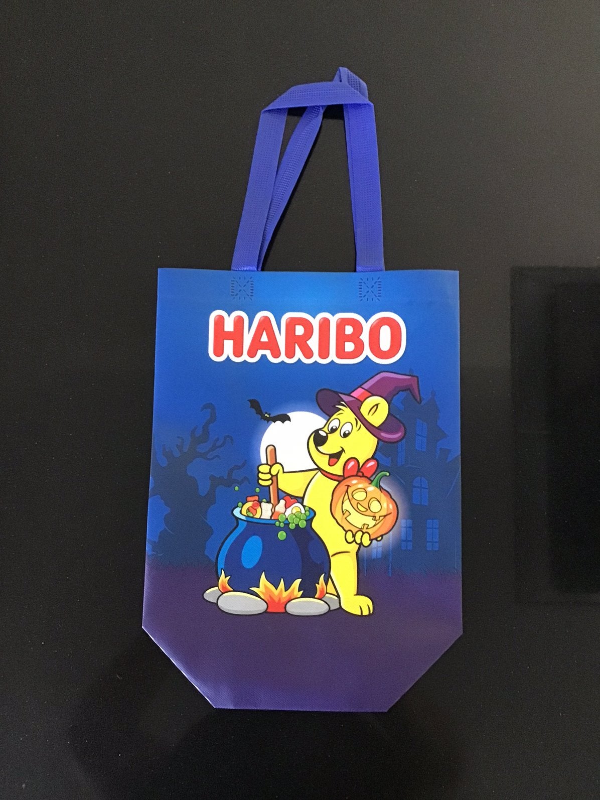Blauwe tas. Merk Haribo. Hoogte 37 cm. Nieuw. Gratis., Sieraden, Tassen en Uiterlijk, Verzenden, Nieuw, Blauw, Overige merken