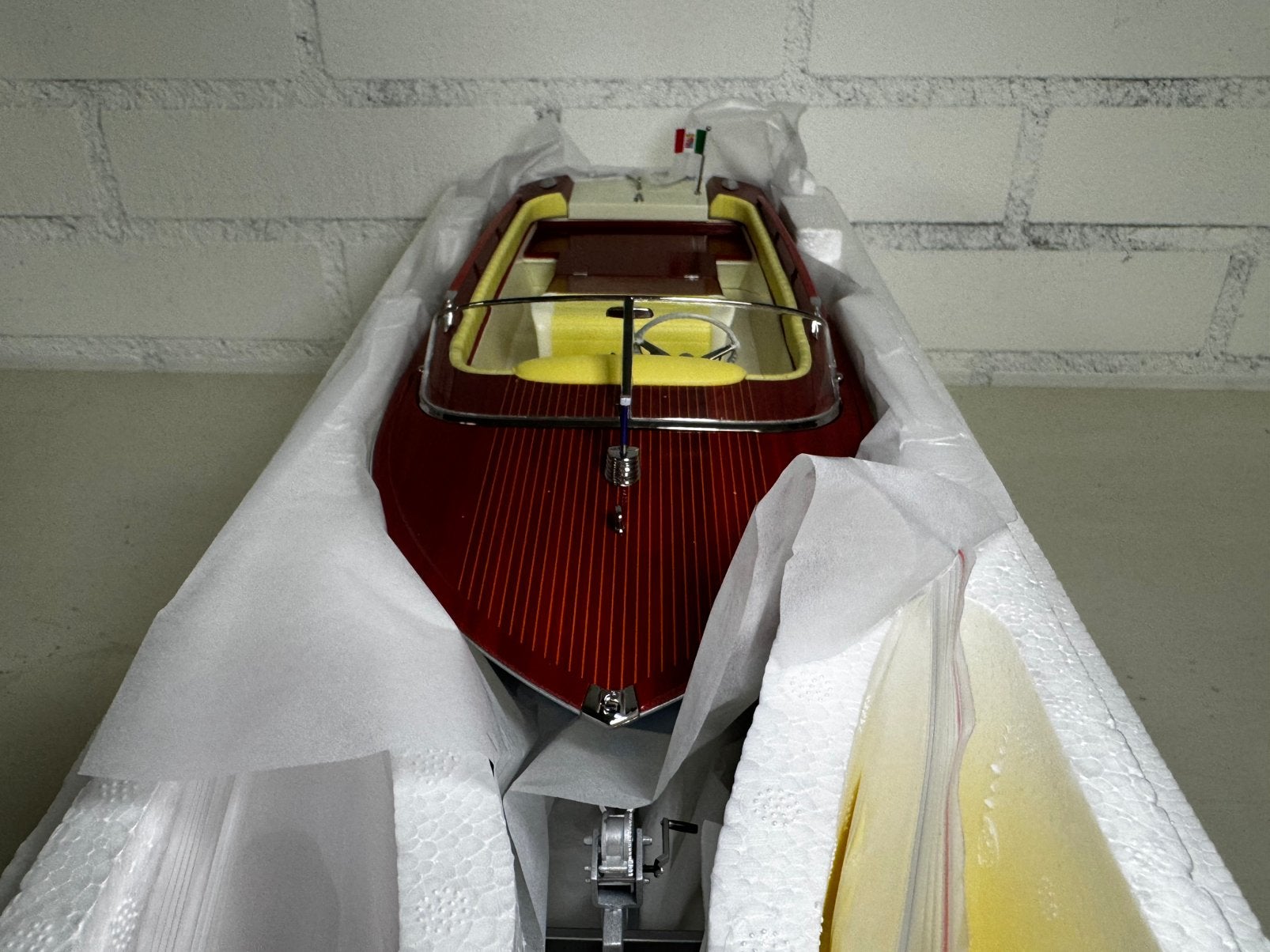 Mitica riva boot met trailer nieuw in doos gele kussens, Ophalen of Verzenden, Zo goed als nieuw, Motor, Overige merken