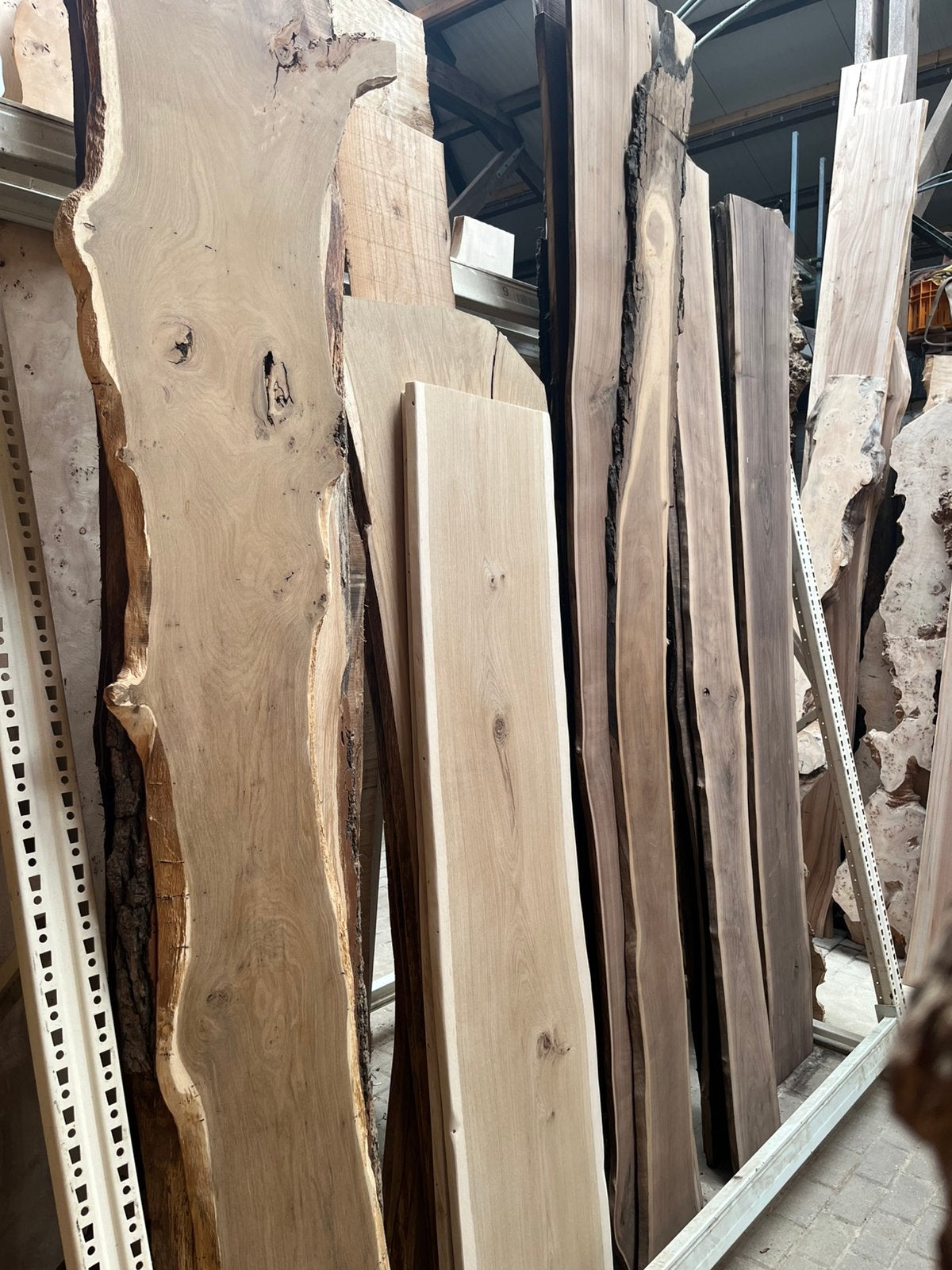 wandplanken schaaldelen boomstamplanken ruw of geschuurd, Ophalen, Nieuw