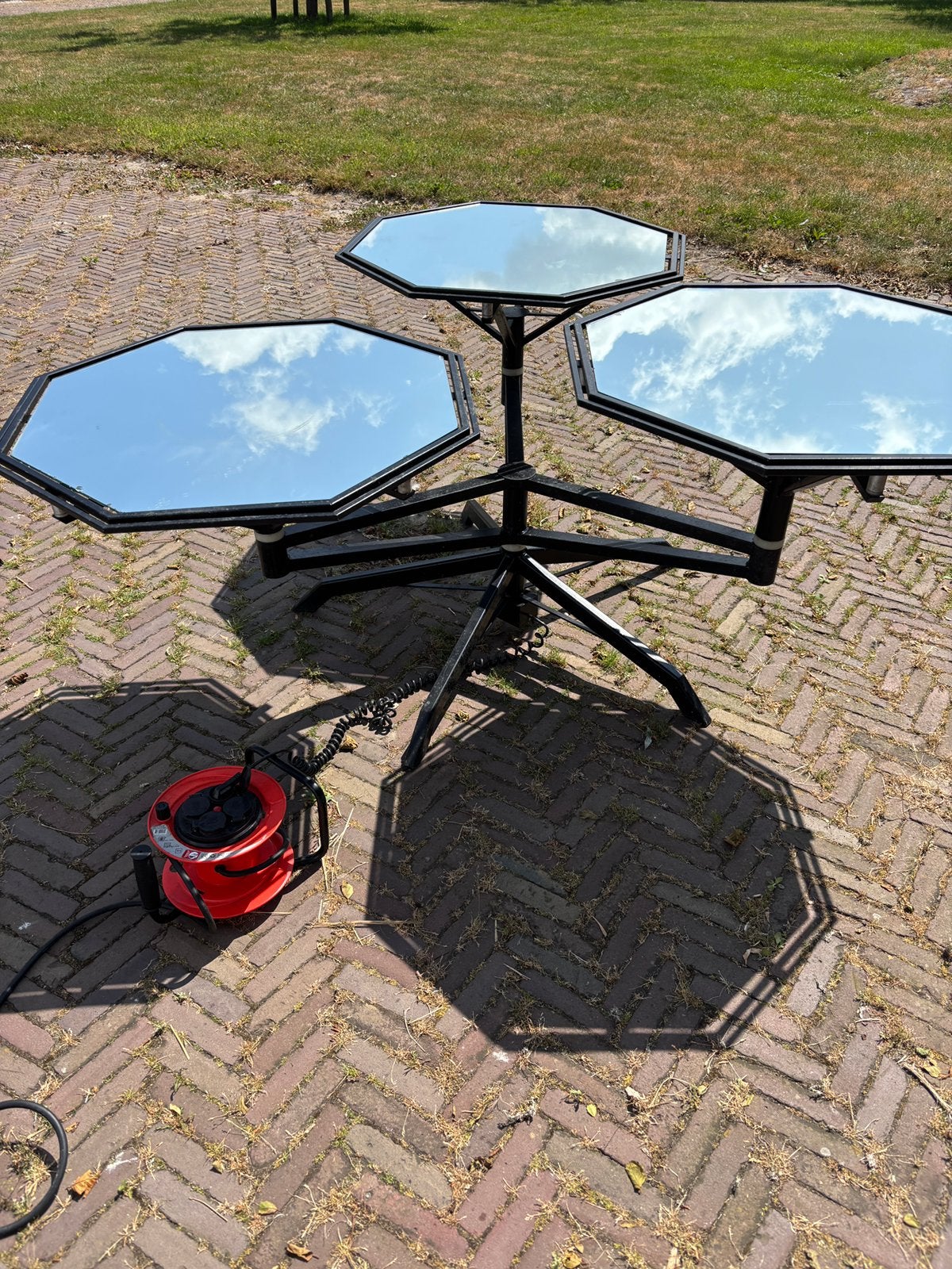 Showroom display met spiegels (draaiend), Ophalen, Gebruikt