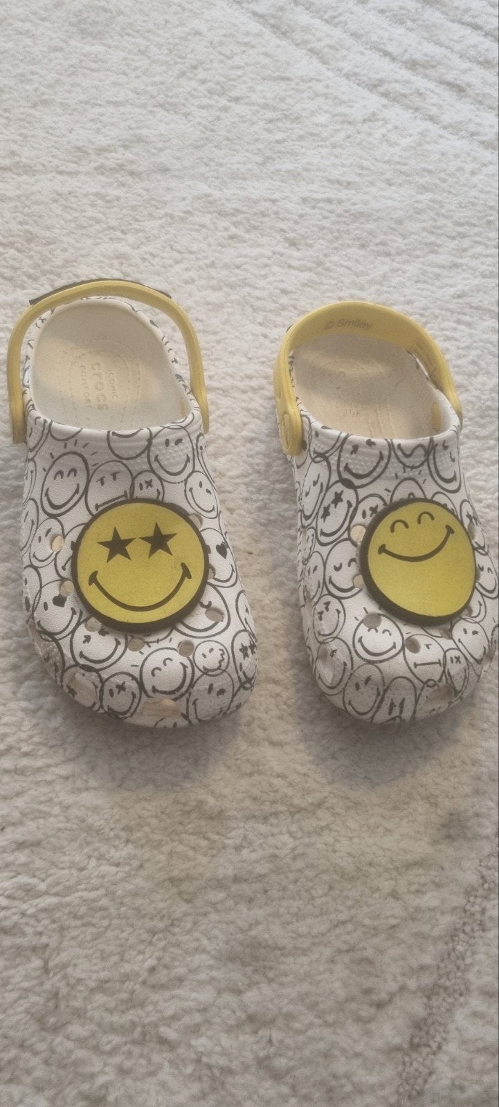 Crocs SmileyWorld Klompjes Maat 30 - Gebruikt, Gebruikt, Crocs, Jongen of Meisje, Schoenen