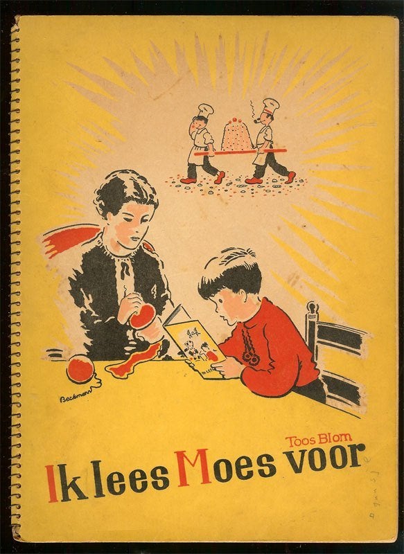 Toos Blom - Ik lees Moes voor tekeningen Jaap Beckmann, Ophalen of Verzenden, Zo goed als nieuw