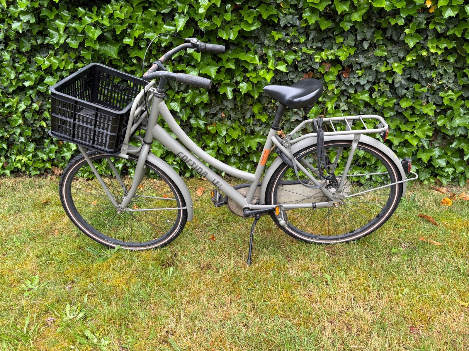 Cortina U4 Transportfiets - Grijs - school, Terugtraprem, Gebruikt, Versnellingen, 50 tot 53 cm