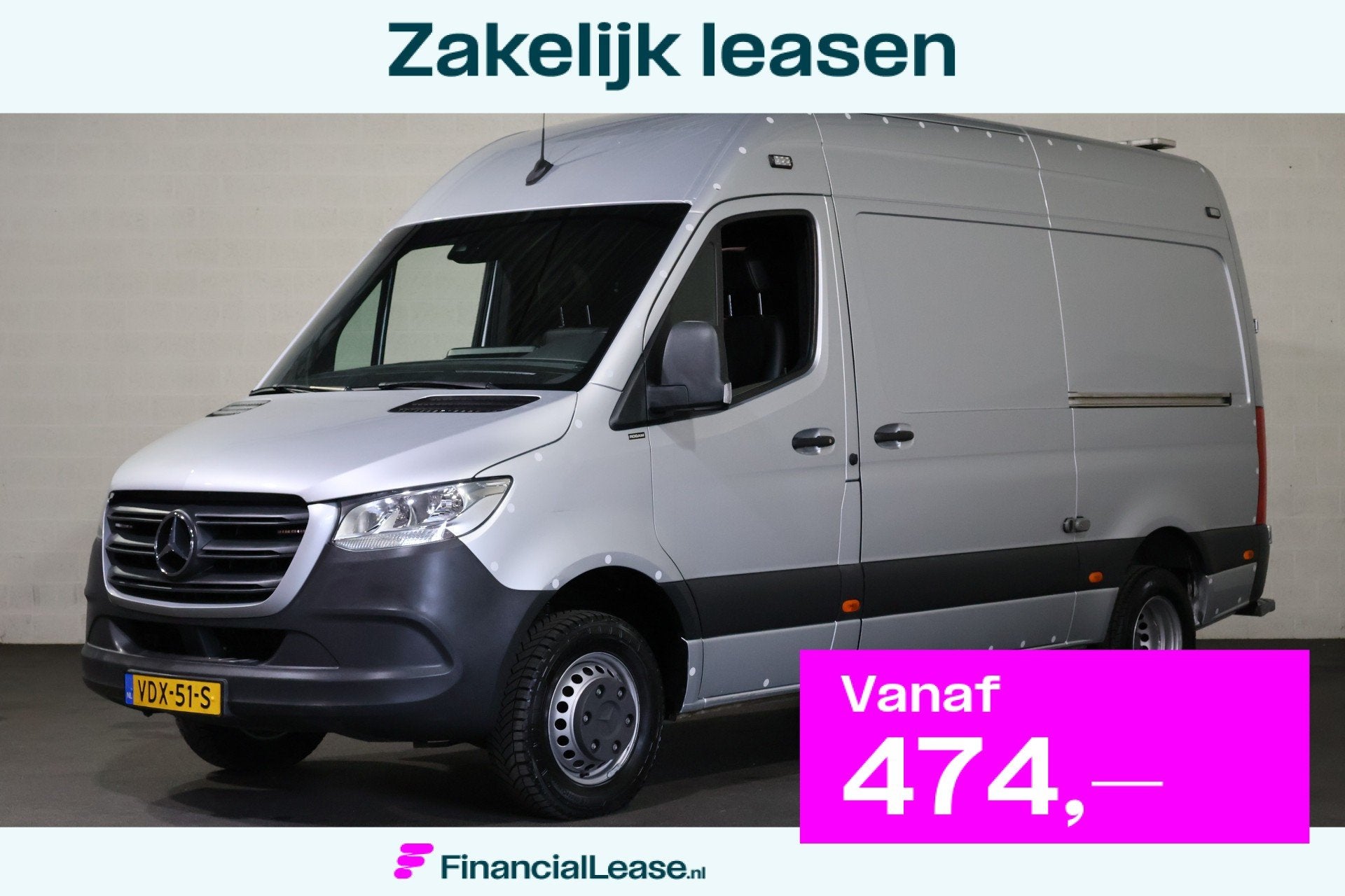 Mercedes-Benz Sprinter 514 CDI L2 H2 Automaat 2x Schuifdeur, Automaat, Achterwielaandrijving, Gebruikt, Euro 6