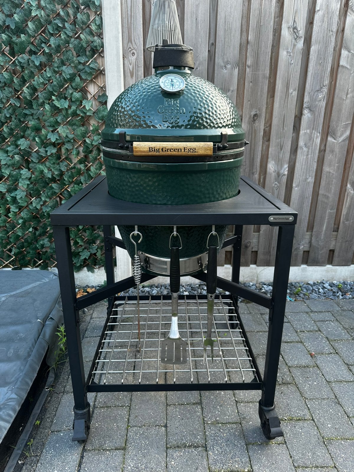 BIG GREEN EGG FRAME LARGE INCL. Big Green Egg Large, Ophalen, Zo goed als nieuw