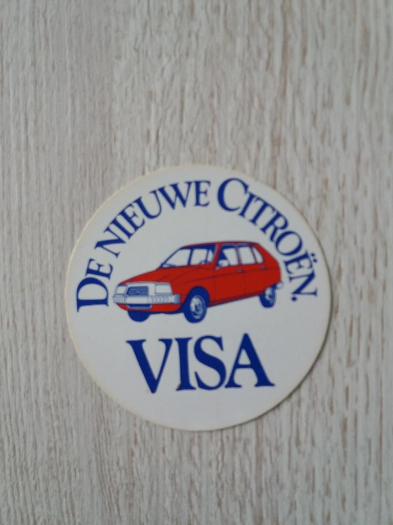 sticker De nieuwe CITROËN VISA, Verzamelen, Stickers, Ophalen of Verzenden, Zo goed als nieuw, Auto of Motor