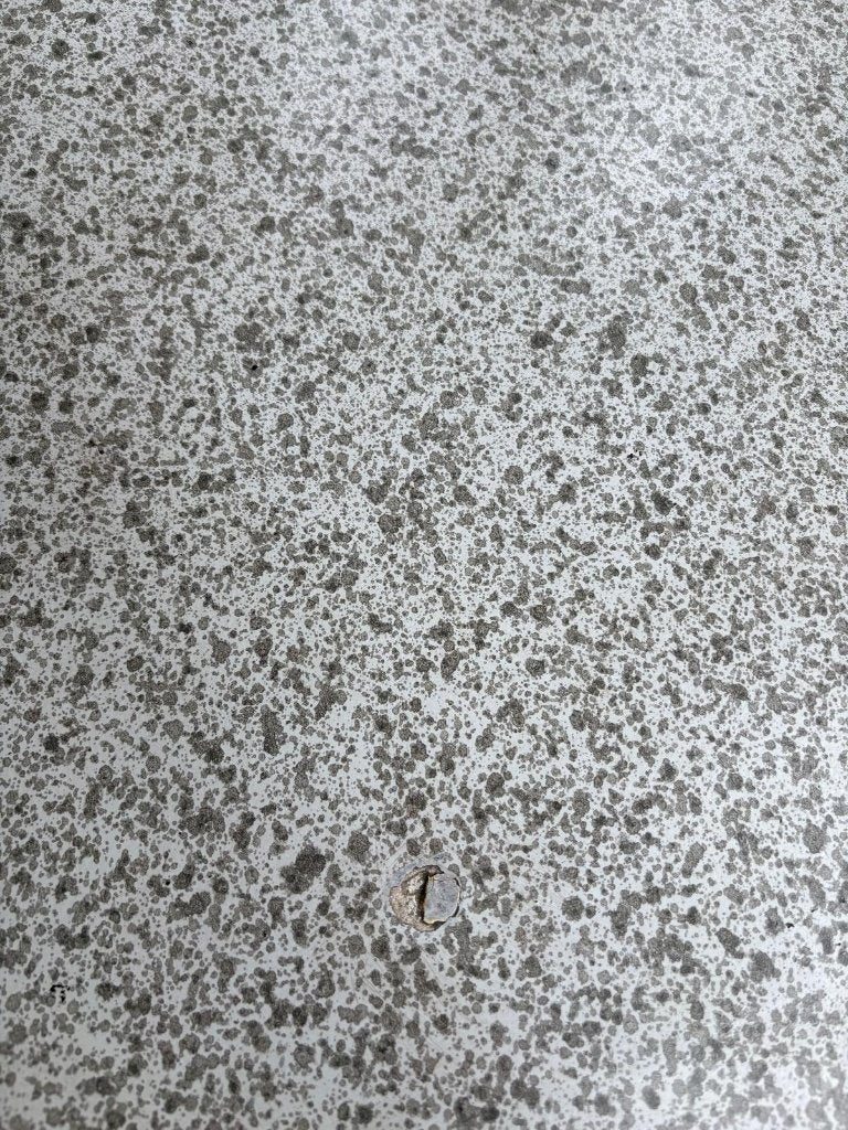 Ronde tuintafel met granietlook blad, Ophalen, Gebruikt, Rond, Overige materialen