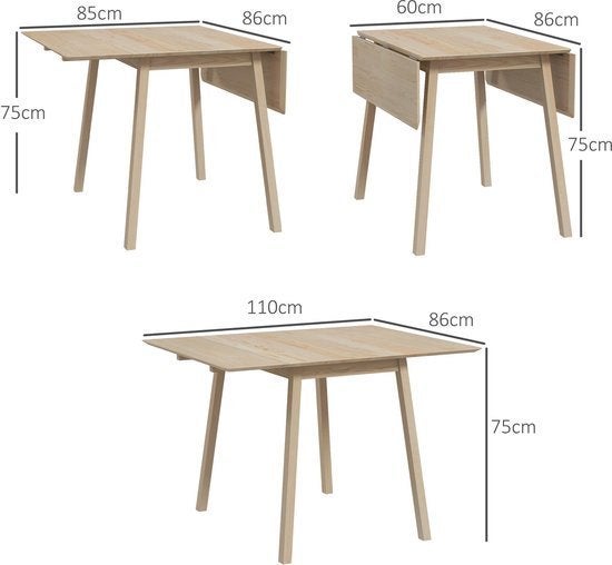 Uitklaptafel – Klaptafel – Inklapbare Tafel – Vouwtafel, Corvance B.V., Verzenden, Nieuw, Corvancebol@gmail.com