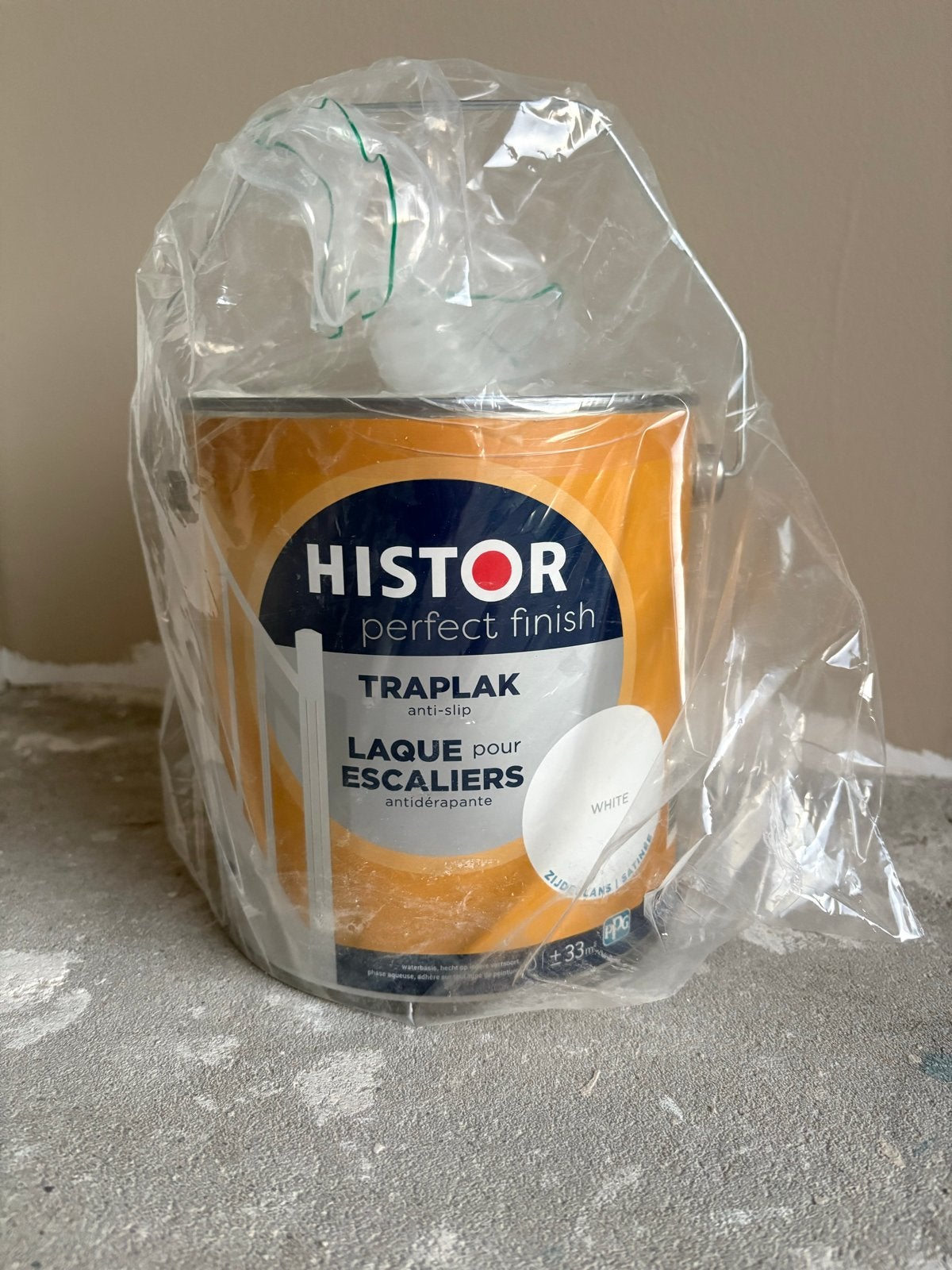 Histor Traplak Wit - 2.5L - Anti-slip, Doe-het-zelf en Verbouw, Schildersmaterialen, Ophalen of Verzenden, Nieuw, Overige typen