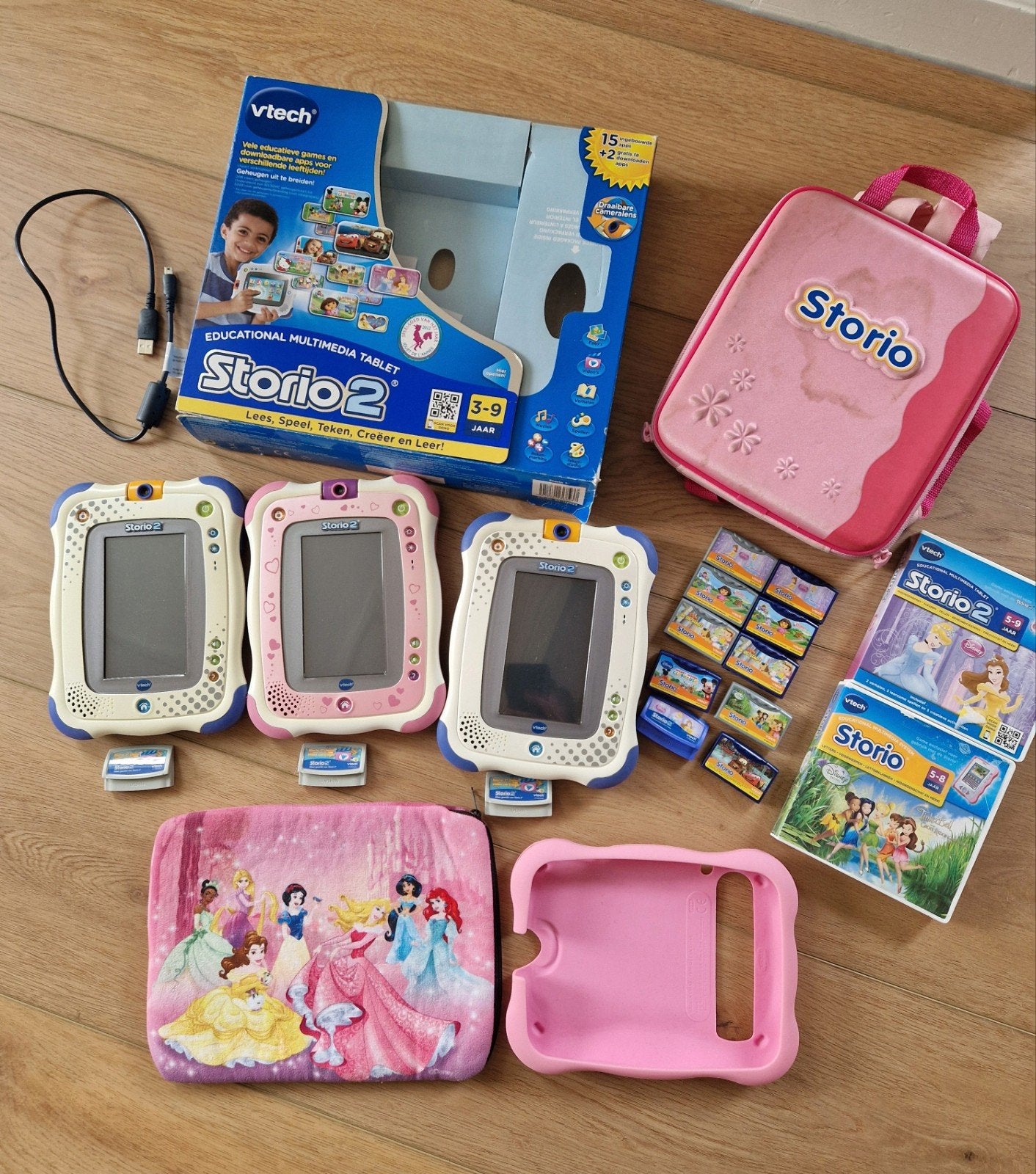 3x Vtech Storio 2 met 10 spellen, Ophalen, Gebruikt