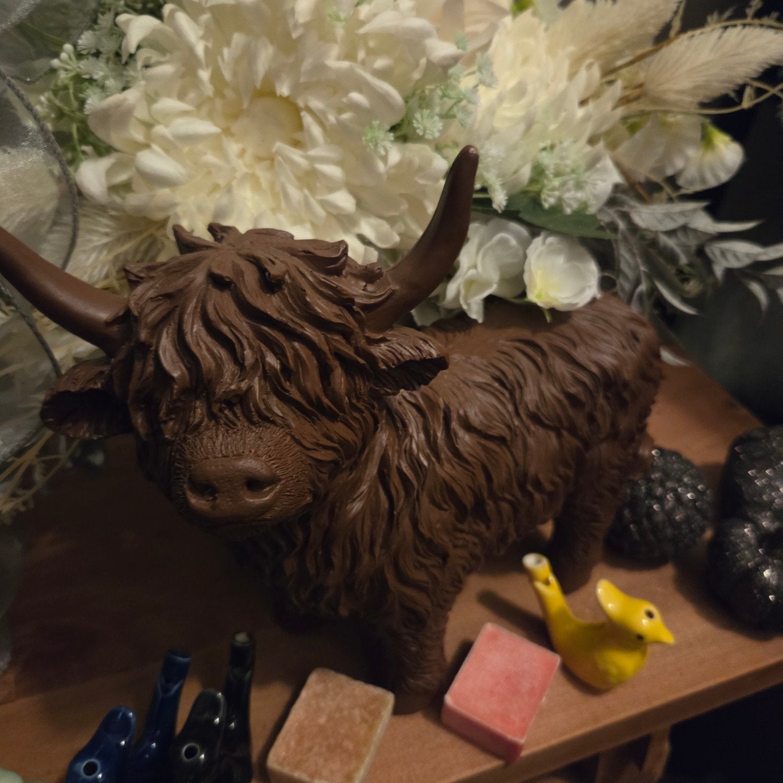 Countryfield Rust Scotty Hooglander 35cm Decoratiebeeld, Kunststof, Ophalen of Verzenden, Bruin, Landelijk