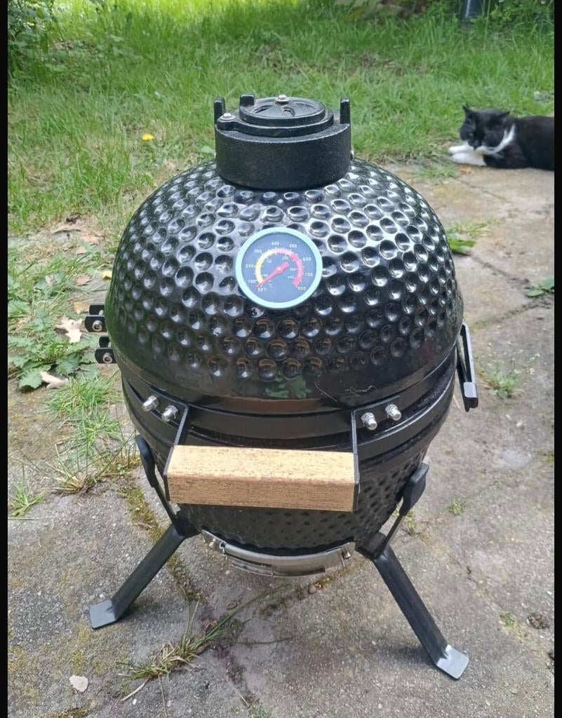 Kamado 13” keramische barbecue, Ophalen of Verzenden, Zo goed als nieuw