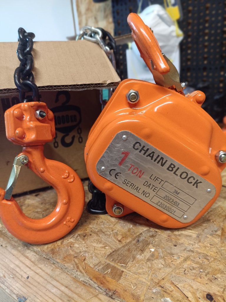 Nieuwe 1 Ton Kettingtakel - Handmatige Hefblok, Ophalen of Verzenden, Nieuw, Handmatig