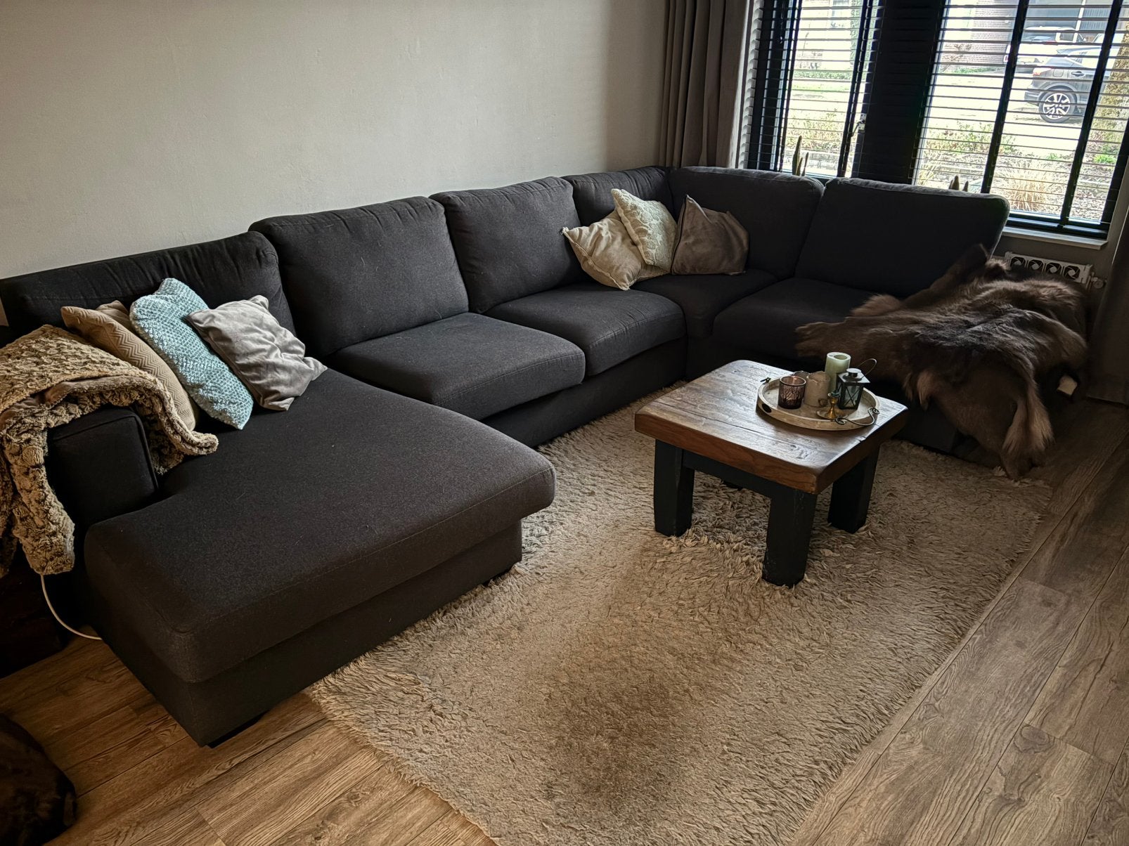 Mooie, Lekker Zittende Hoekbank te Koop!, Huis en Inrichting, Banken | Bankstellen, Ophalen, Gebruikt, Hoekbank, 300 cm of meer