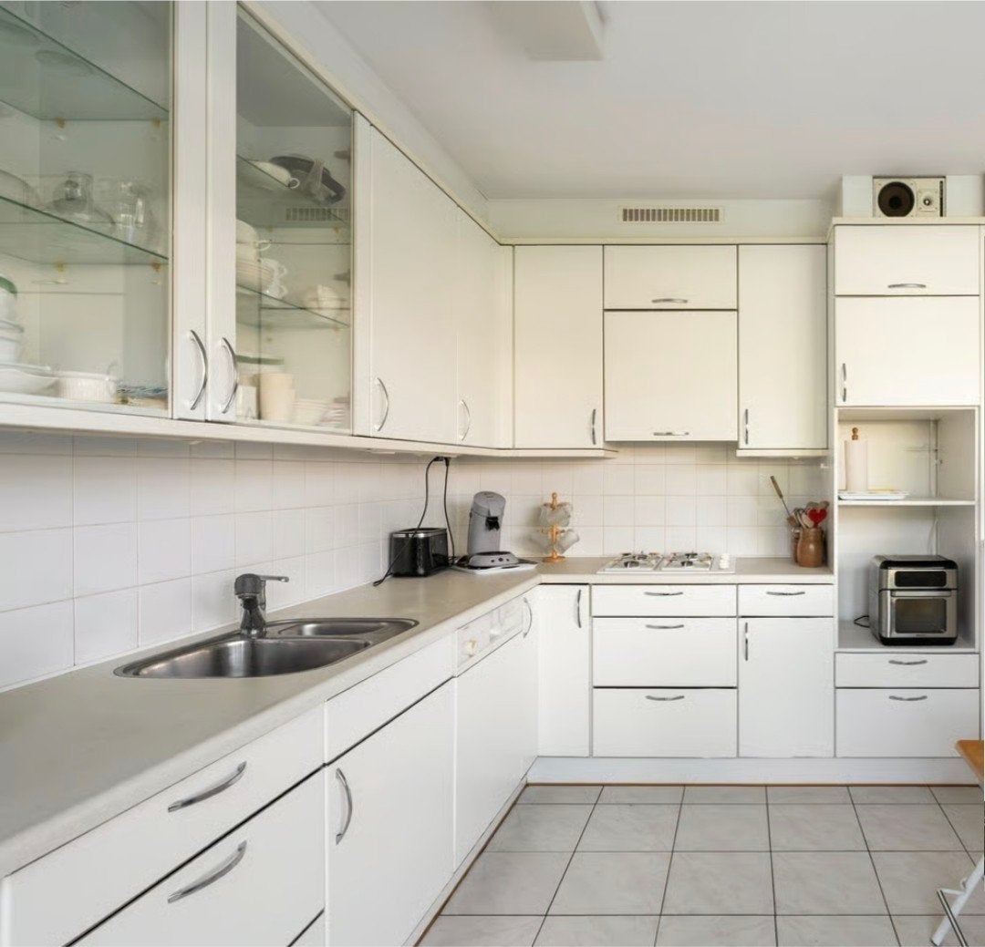 gratis keuken kastjes, Ophalen, Gebruikt, Wit