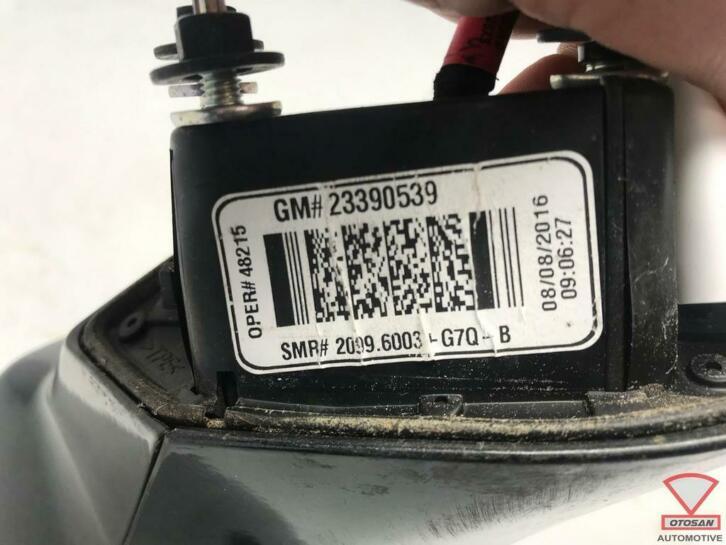 chevrolet camaro 2016+ buitenspiegel usa side assist links, Auto-onderdelen, Spiegels, Gebruikt, Info@gm.com, Chevrolet, Ophalen of Verzenden