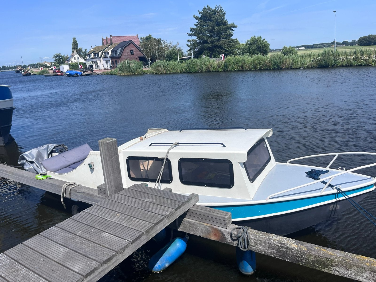 6,5m boot weekend bootje., Watersport en Boten, Ophalen, Gebruikt, Koelkast