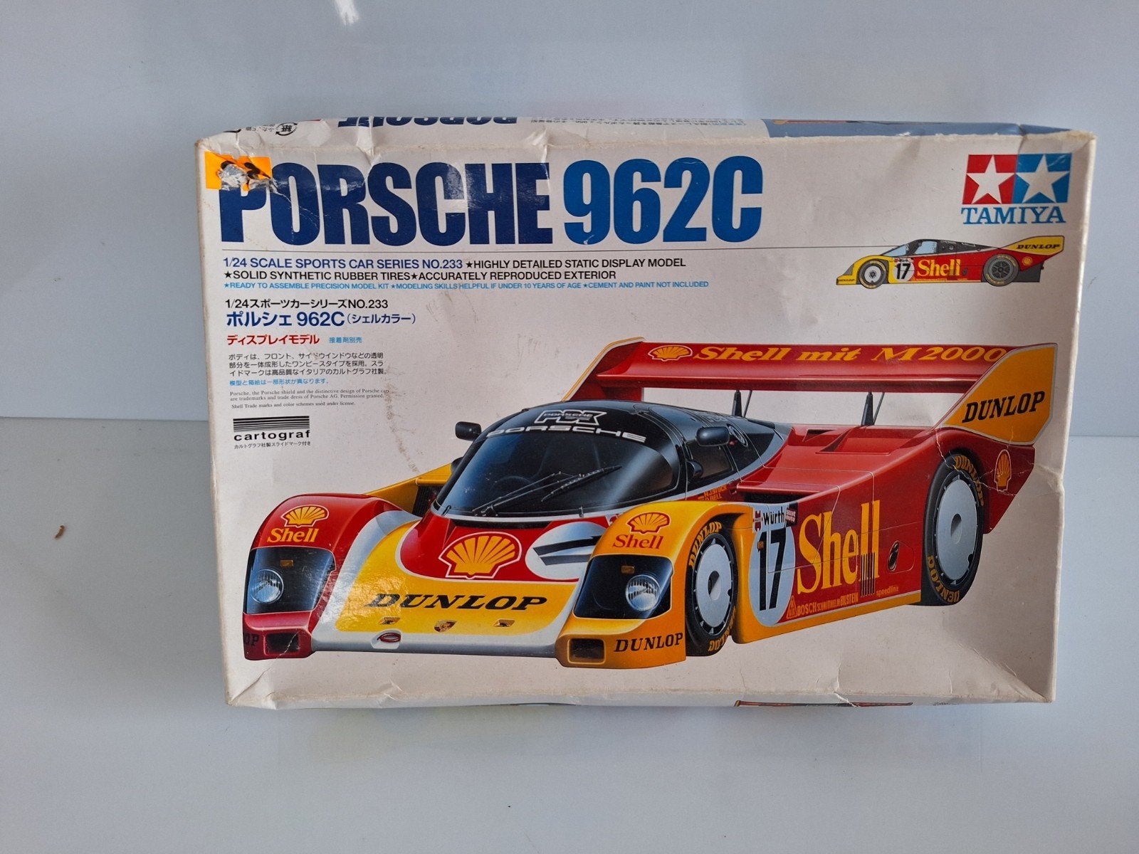 tamiya 1:24 Porsche 962C, Ophalen, Nieuw, Groter dan 1:35, Diorama