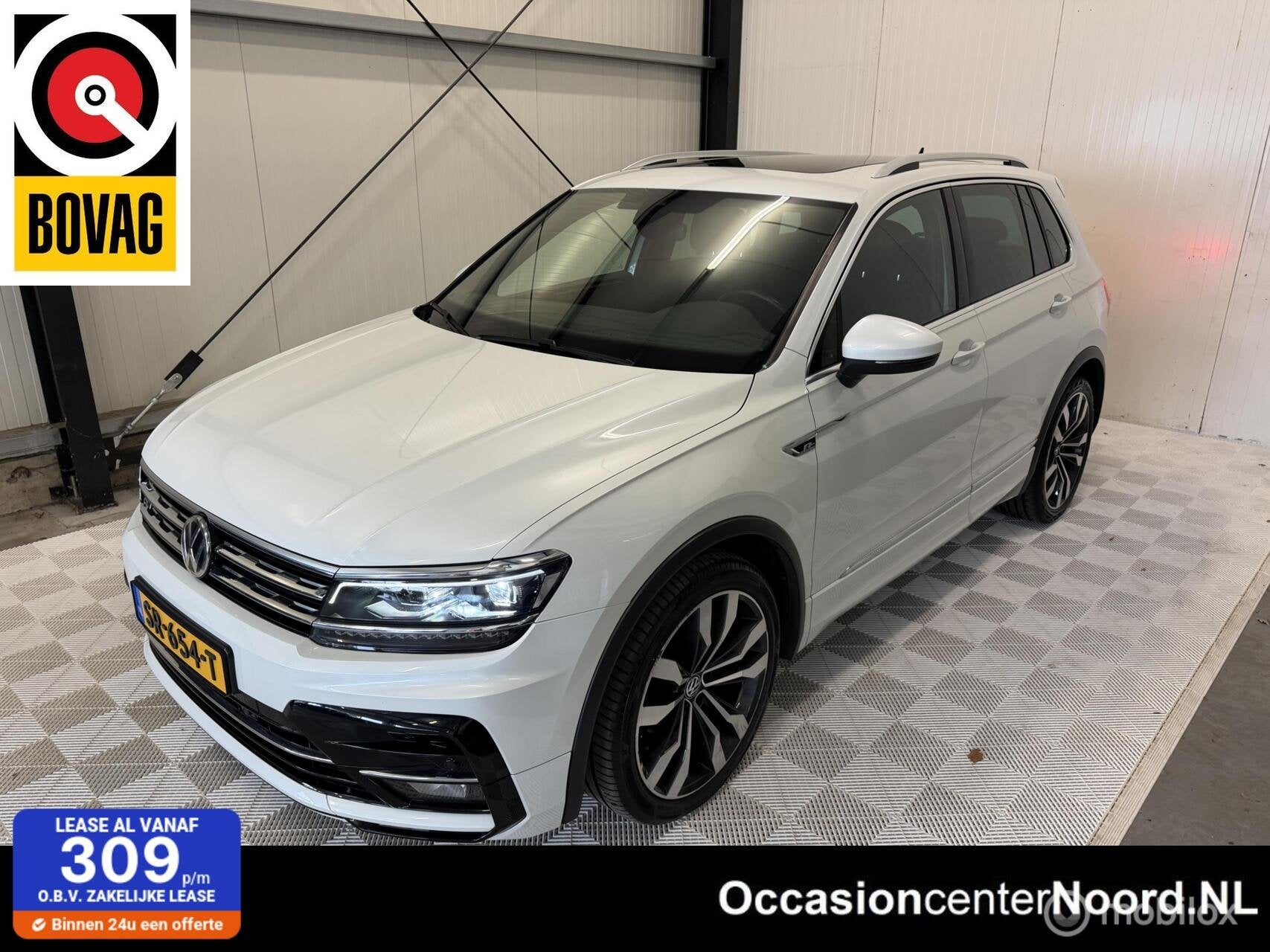 Volkswagen Tiguan 1.4 TSI ACT Highline R-LINE PANO, FULL LED, Auto's, 4 cilinders, 150 pk, Wit, Origineel Nederlands