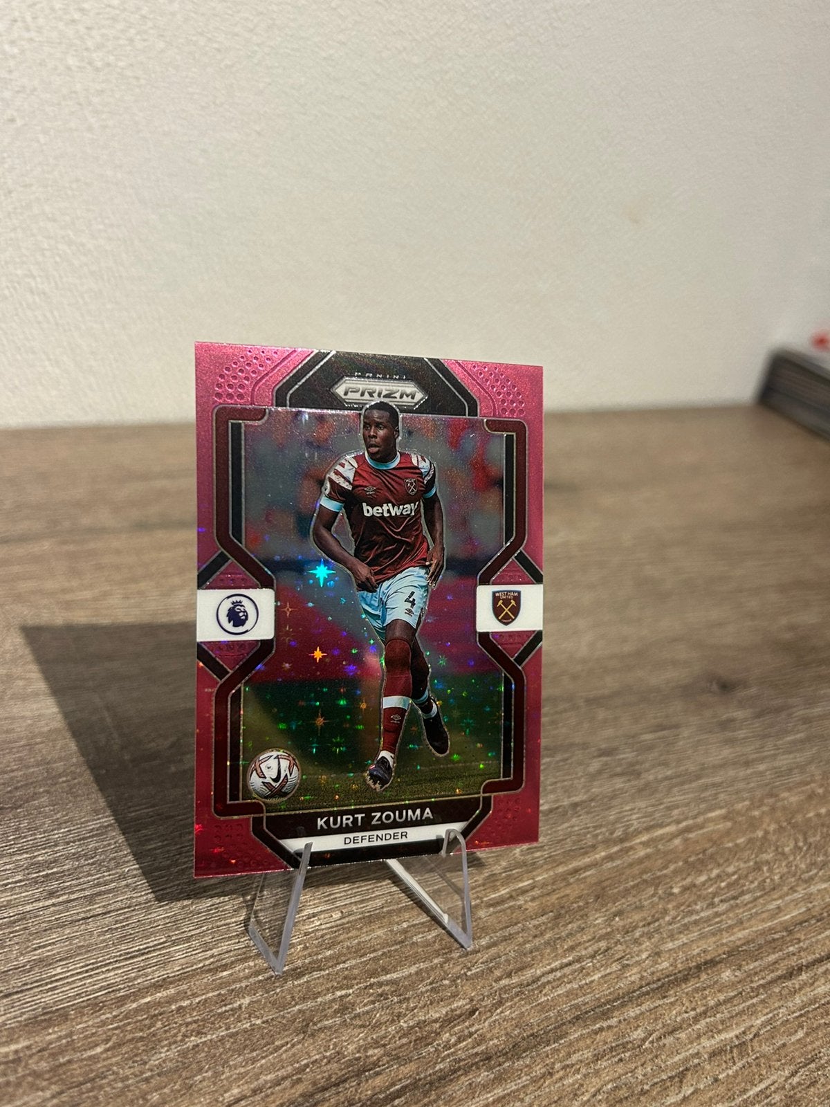Kurt Zouma 2022-23 Panini Prizm PL #58 Pink Stars, Ophalen of Verzenden, Zo goed als nieuw, Plaatje
