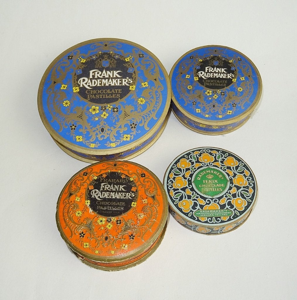 Doosjes Rademaker en Frank Rademaker chocolade pastilles, Ophalen of Verzenden, Verpakking
