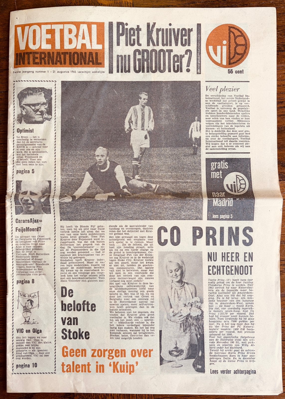 Voetbal INTERNATIONAL nr. 1 / 1965, Ophalen, 1980 tot heden, Tijdschrift