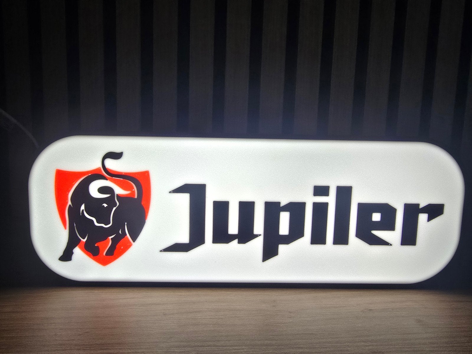 Jupiler LED Reclamebord - Lichtbak, Ophalen of Verzenden, Zo goed als nieuw, Reclamebord, Plaat of Schild, Jupiler