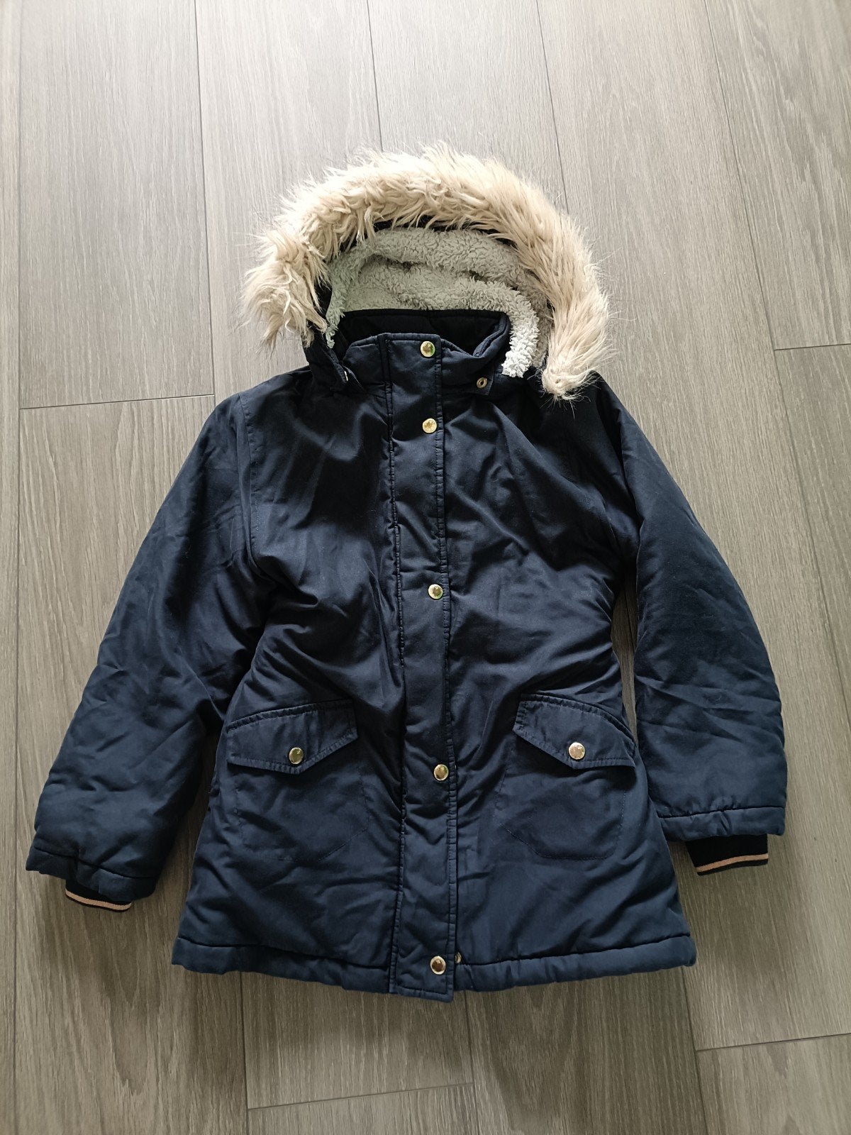 Winterjas meisje maat 128, Meisje, Ophalen of Verzenden, Zo goed als nieuw, Name It