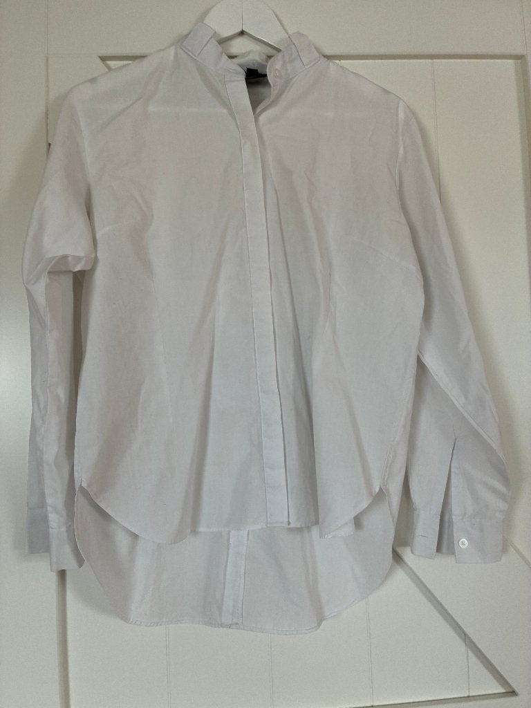 Witte wedstrijdblouse, Dieren en Toebehoren, Paardrijkleding, Gebruikt, Dressuur, Ophalen of Verzenden, Bovenkleding