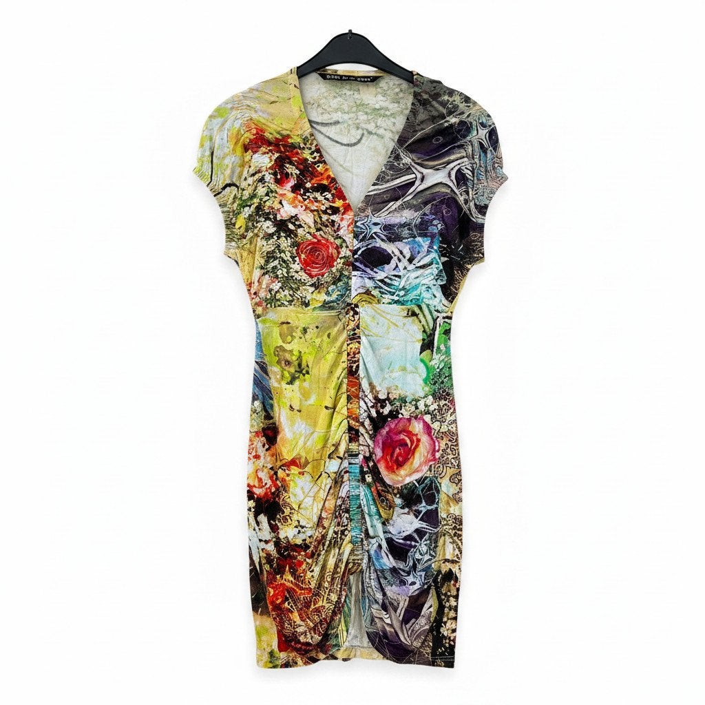Creme de la creme jurk maat S, Kleding | Dames, Jurken, Meerkleurig, Ophalen of Verzenden, Zo goed als nieuw, Knielengte