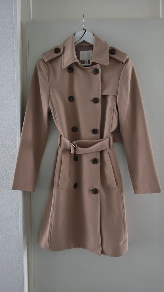 H&M Beige trenchcoat XS, H&M, Beige, Nieuw, Ophalen of Verzenden
