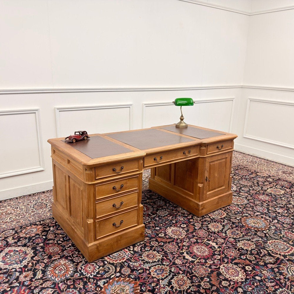 Klassiek Engels Teakhout Chesterfield Bureau, Ophalen of Verzenden
