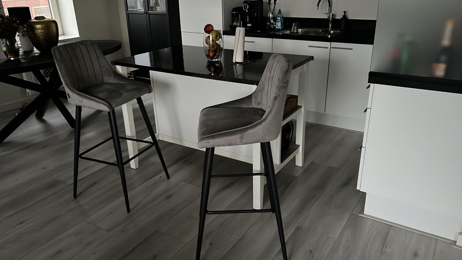 IKEA Stenstorp Bartafel/Keukeneiland met 2 Barstoelen, Ophalen of Verzenden, Zo goed als nieuw, Eikenhout