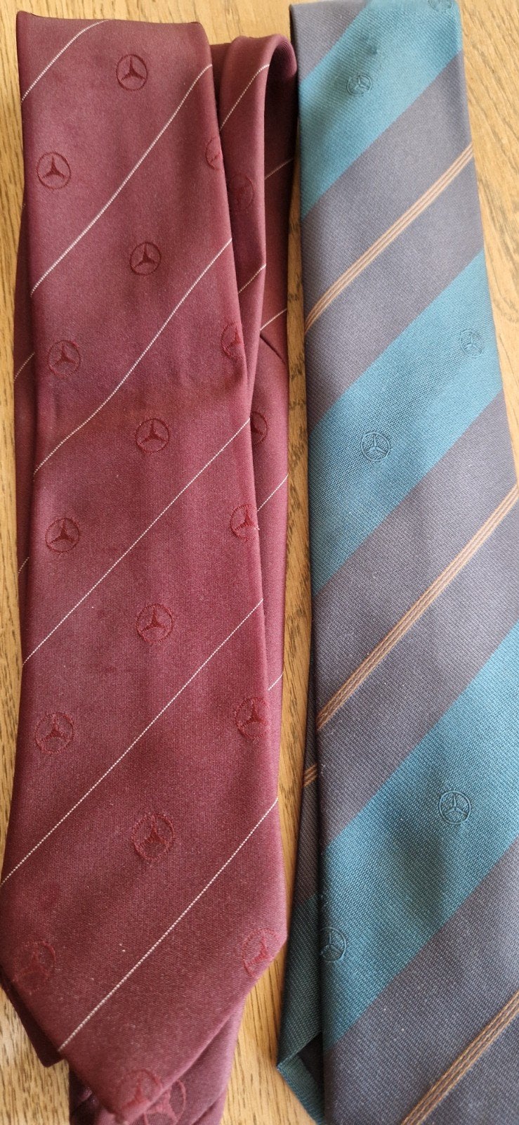 2 Mercedes-Benz stropdassen - Emilio Lanzetti, Kleding | Heren, Ophalen of Verzenden, Emilio Lanzetti, Met patroon, Gedragen