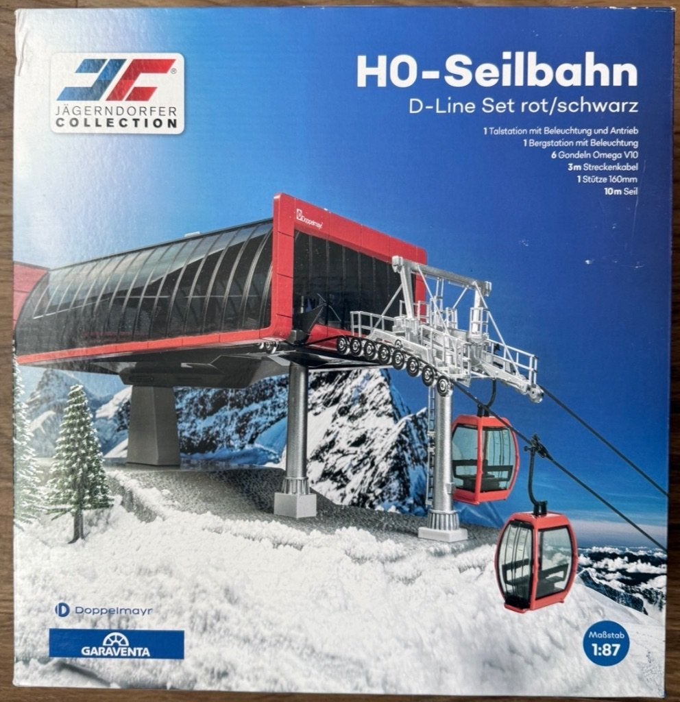 Jägerndorfer Seilbahn H0 JC 82496, Overige merken, Gelijkstroom of Wisselstroom, Brug, Tunnel of Gebouw, Nieuw