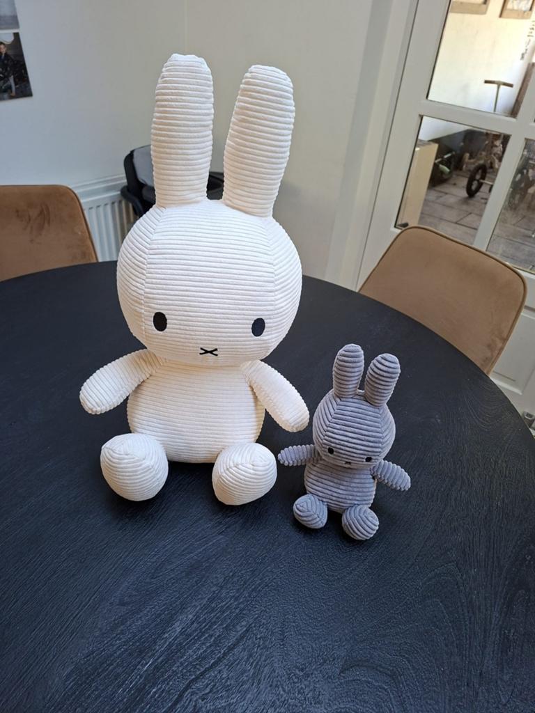 Grote en kleine Nijntje knuffel, Verzenden, Konijn, Nijntje, Zo goed als nieuw