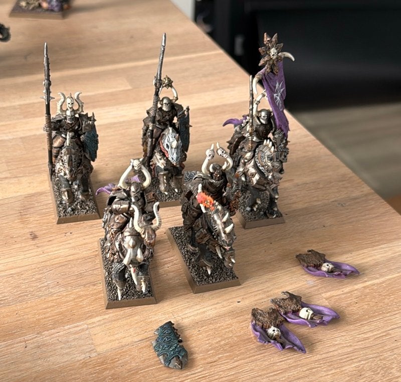 Warhammer 5x Chaos Knights #1, Hobby en Vrije tijd, Wargaming, Ophalen of Verzenden, Zo goed als nieuw, Warhammer