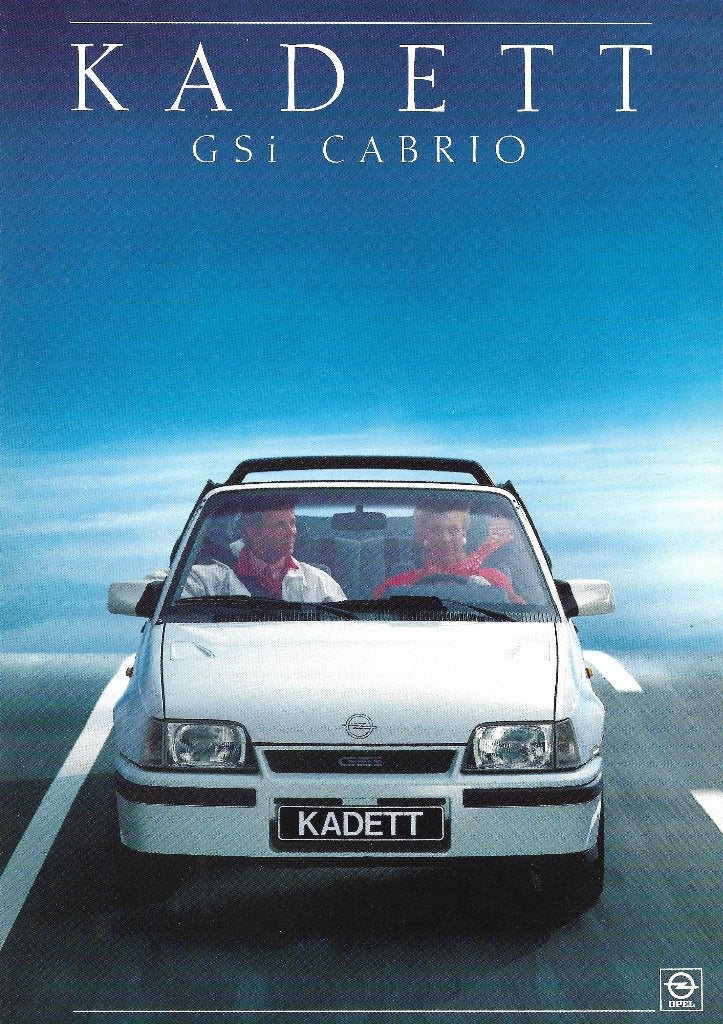 Opel Kadett GSI cabriolet folder, Ophalen of Verzenden, Gelezen, Opel