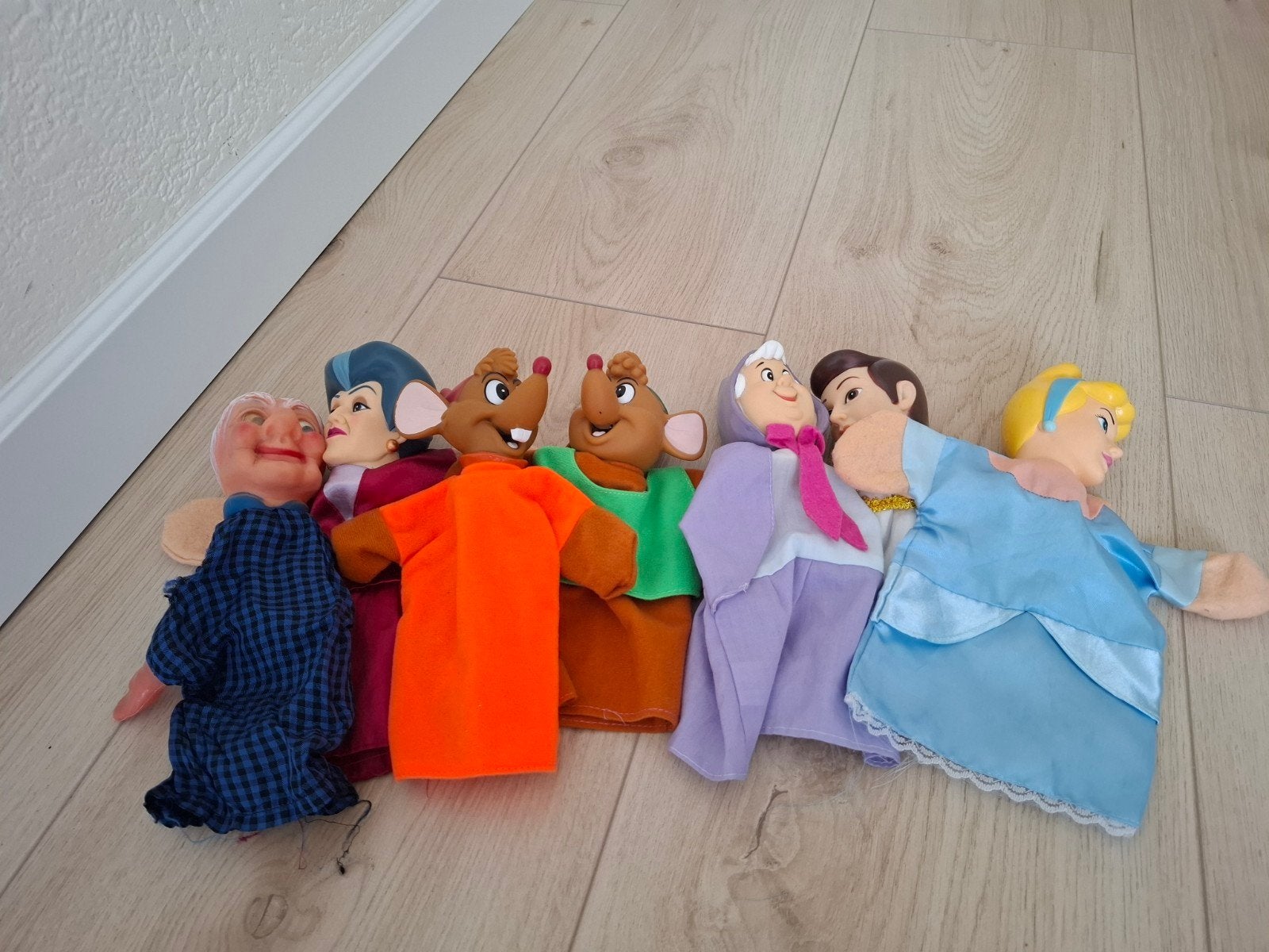Assepoester handpoppen set - Disney, Ophalen of Verzenden, Overige typen