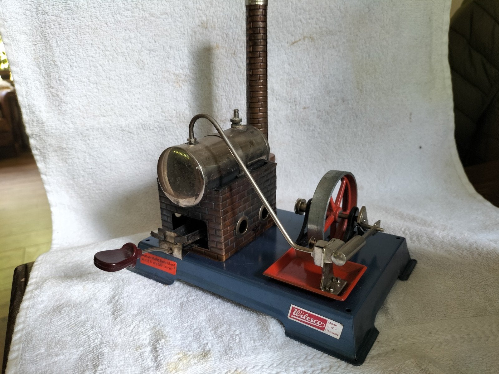 Wilesco D4 stoommachine in orginele doos, Ophalen of Verzenden